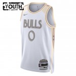 Maillot NBA Chicago Bulls Coby White Nike 2024-25 City Edition Blanc Swingman - Enfant